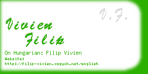 vivien filip business card